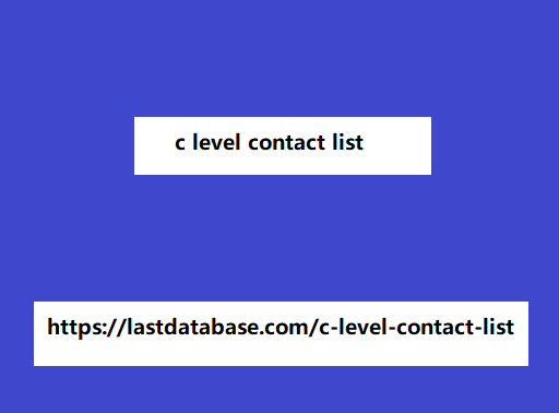 c level contact list