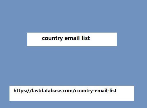 country email list 